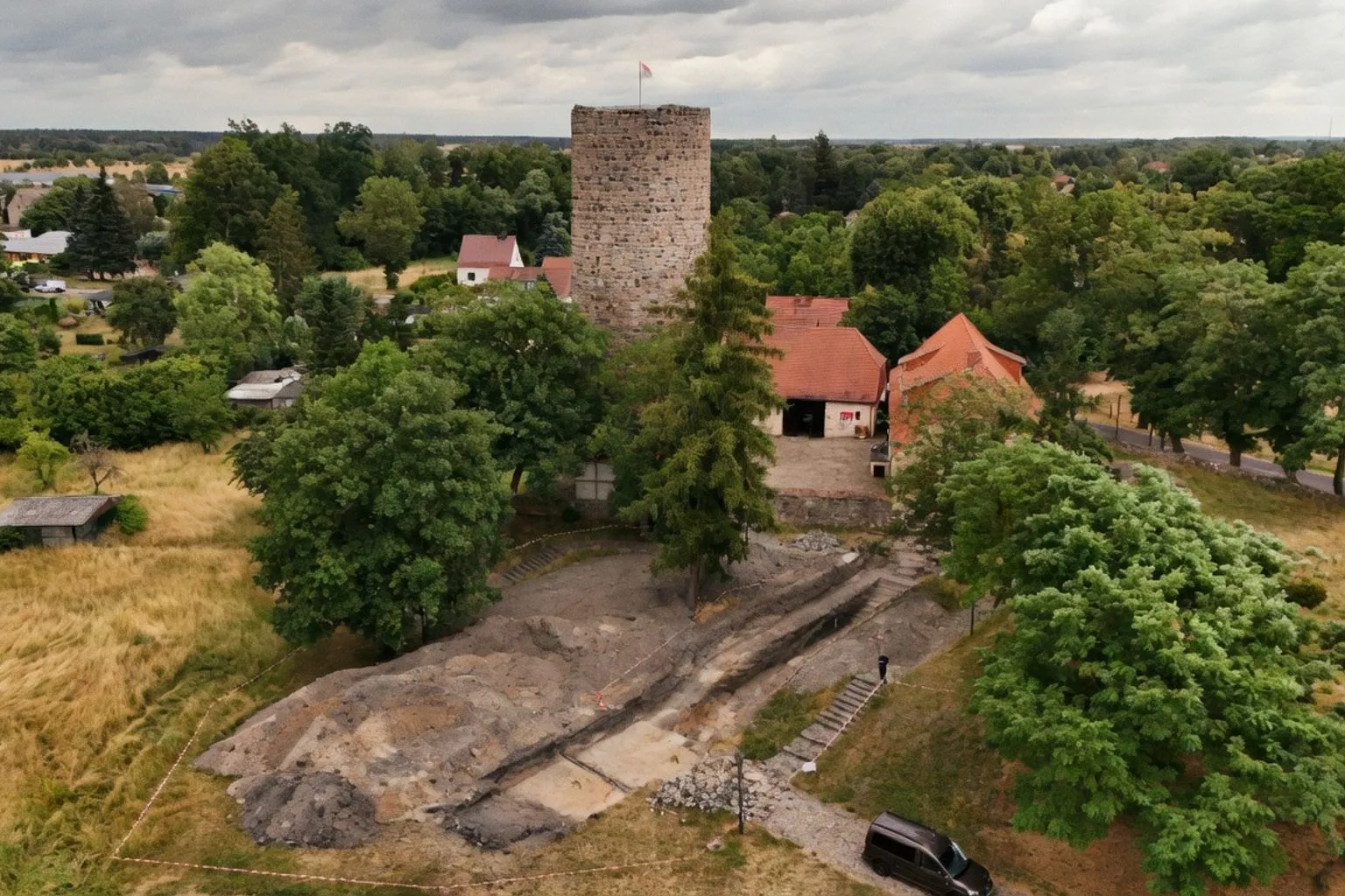 Archäologische Entdeckung: Frühe Befestigungsanlagen unter der Burg Loburg freigelegt