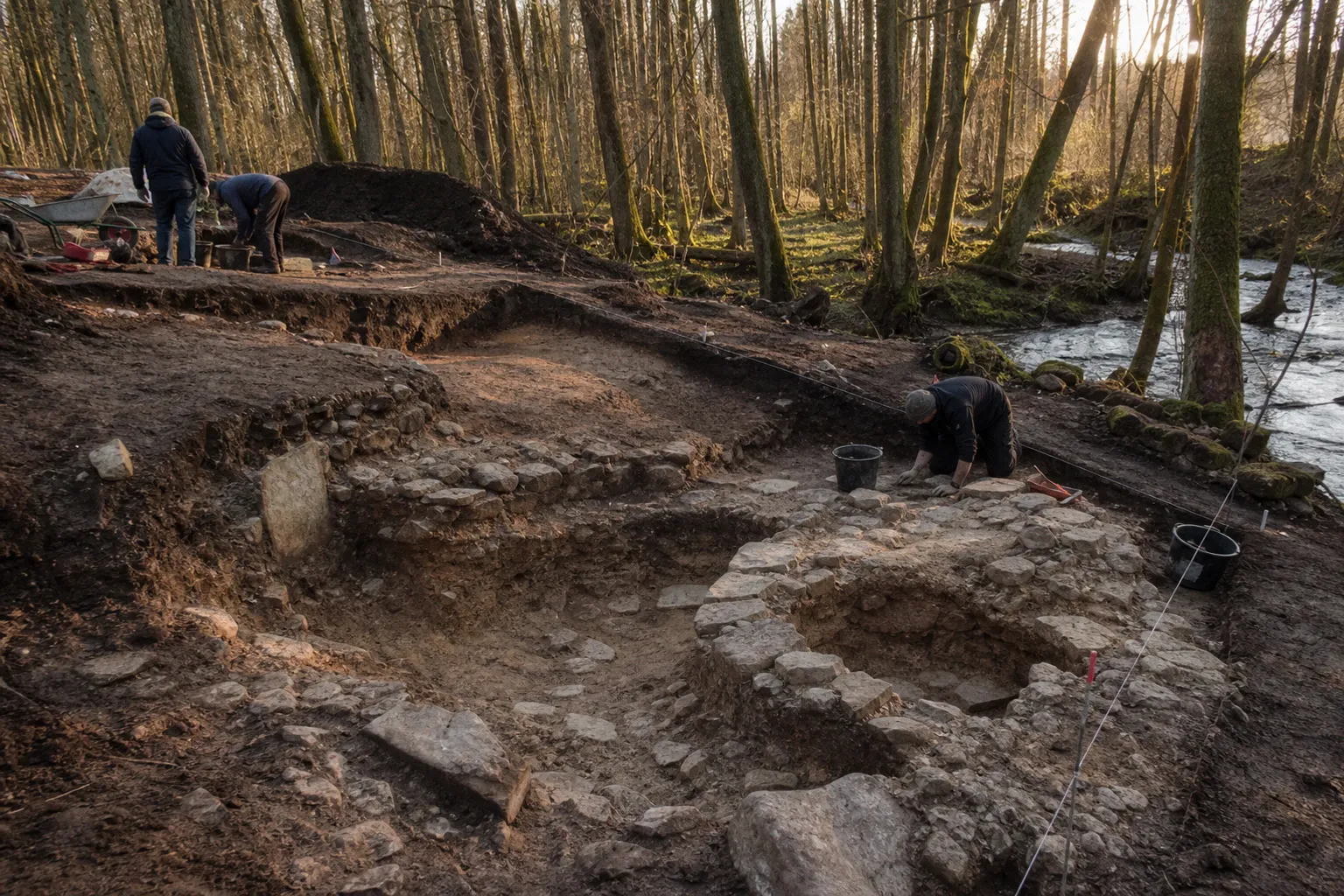 Archäologische Entdeckung im Solling: Spätmittelalterliche Glashütte am Weißen Wasser freigelegt