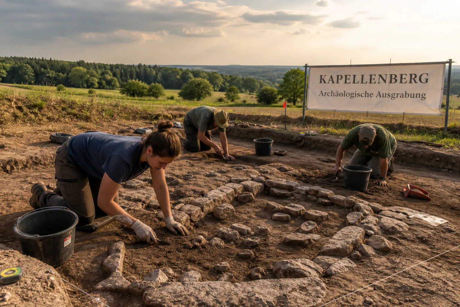 Archäologische Sensation am Kapellenberg: Spuren eines 6.000 Jahre alten Fürstengrabes