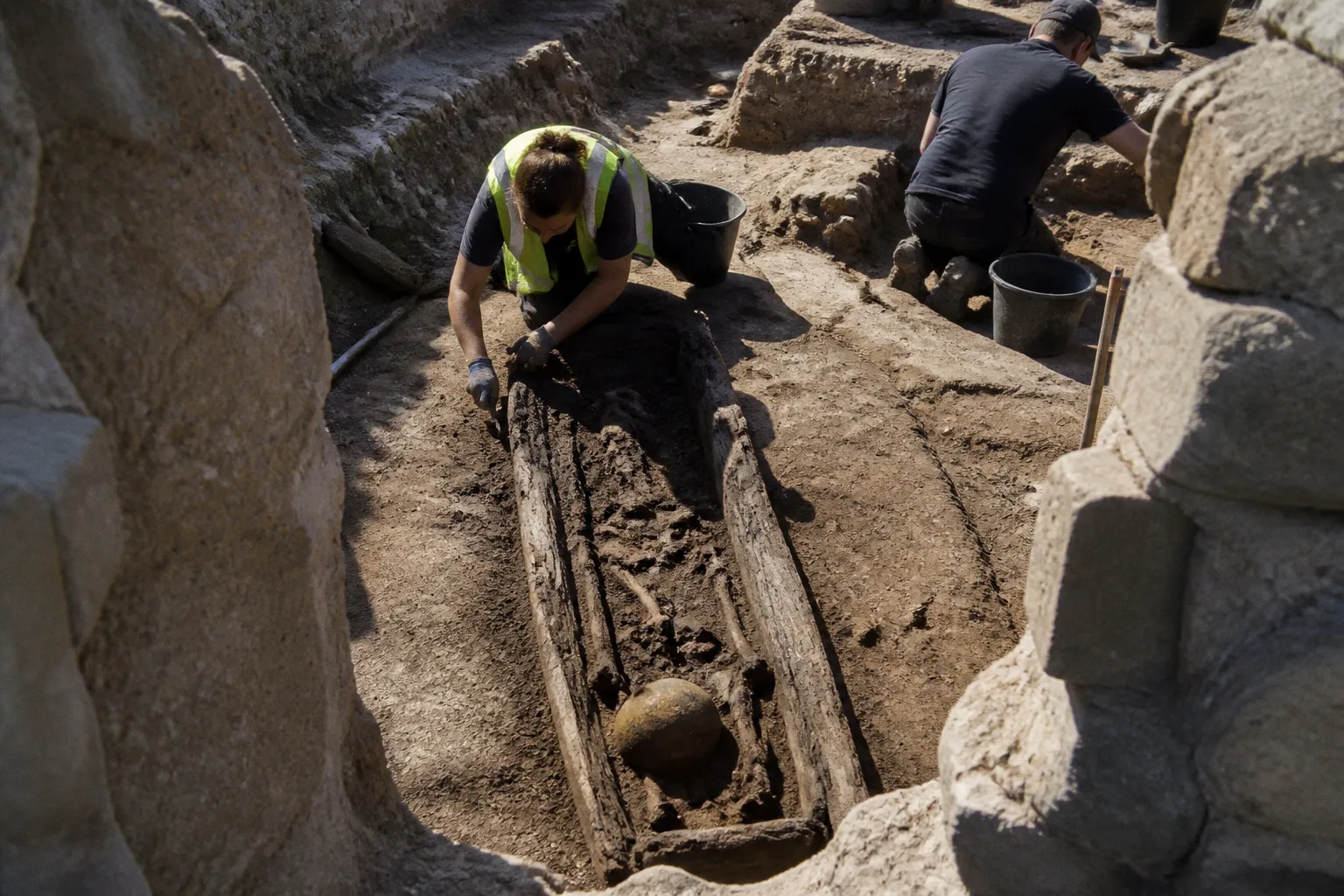 Eisenzeitliches Grab in Schottland: Archäologen entdecken bestattete Frau
