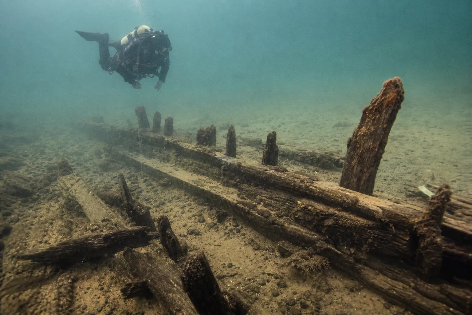 Mittelalterliches Schiffswrack im Bodensee bei Lindau entdeckt